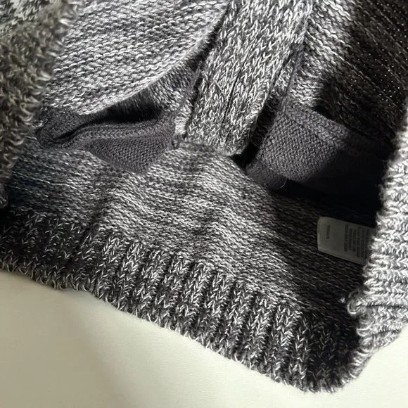 Skyr Boys Kids 6 Grey Cardigan Button Down Snowflake Winter Knit Cotton - Picture 8 of 12